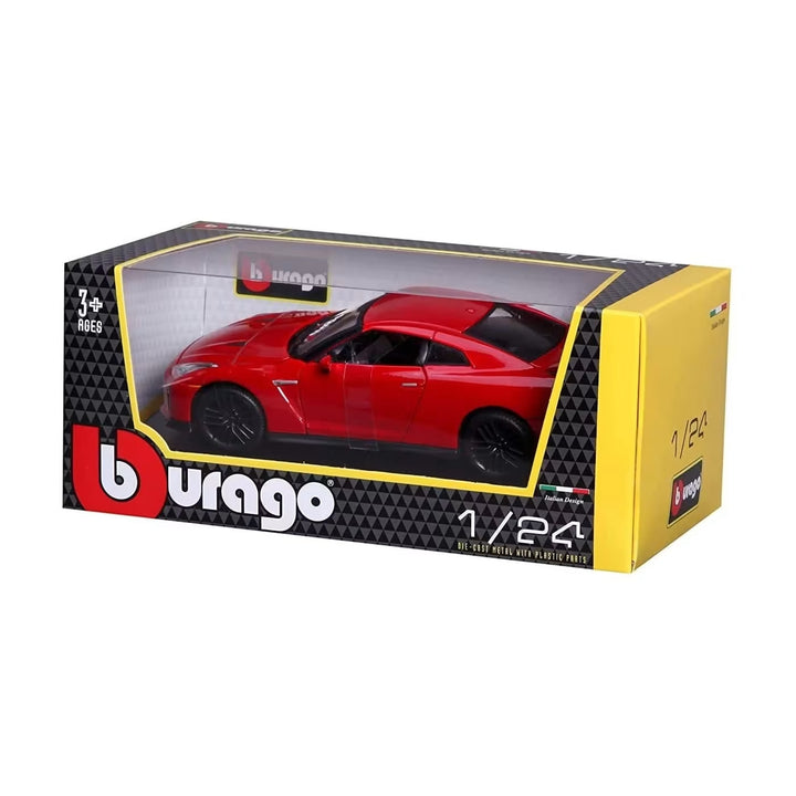 Carro Coleccionable Bburago 1/24 Nissan Gt-r Rojo