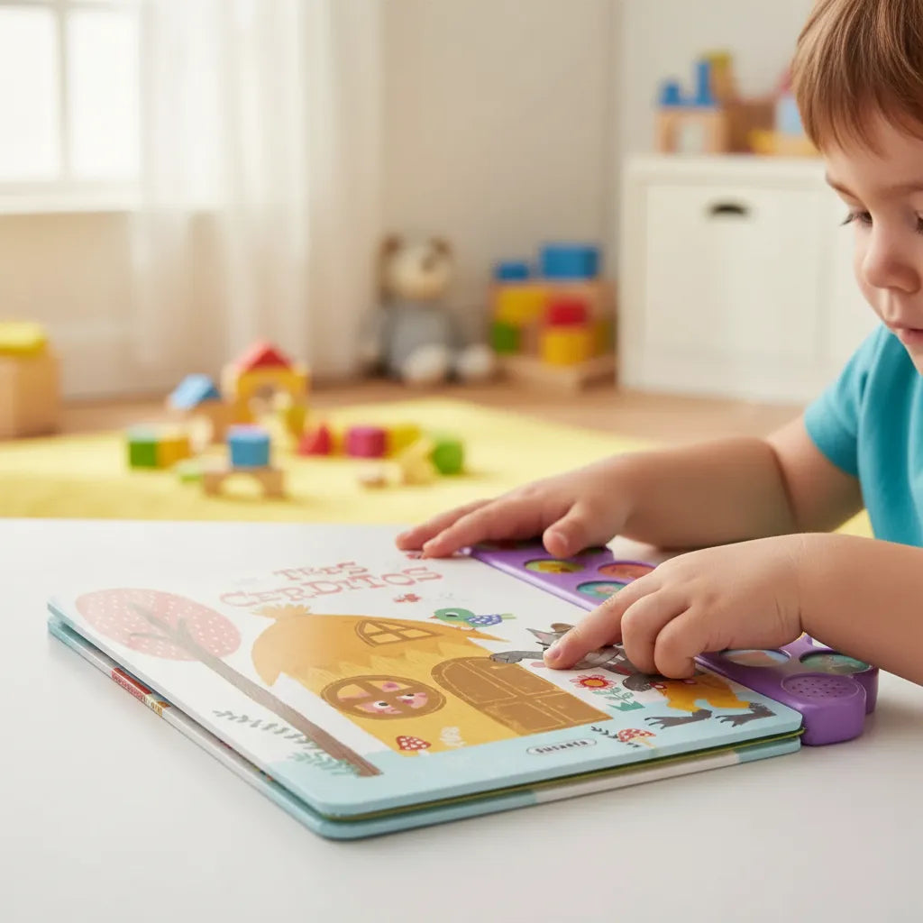 Libro De Sonidos Los Tres Cerditos Interactivo Para Niños