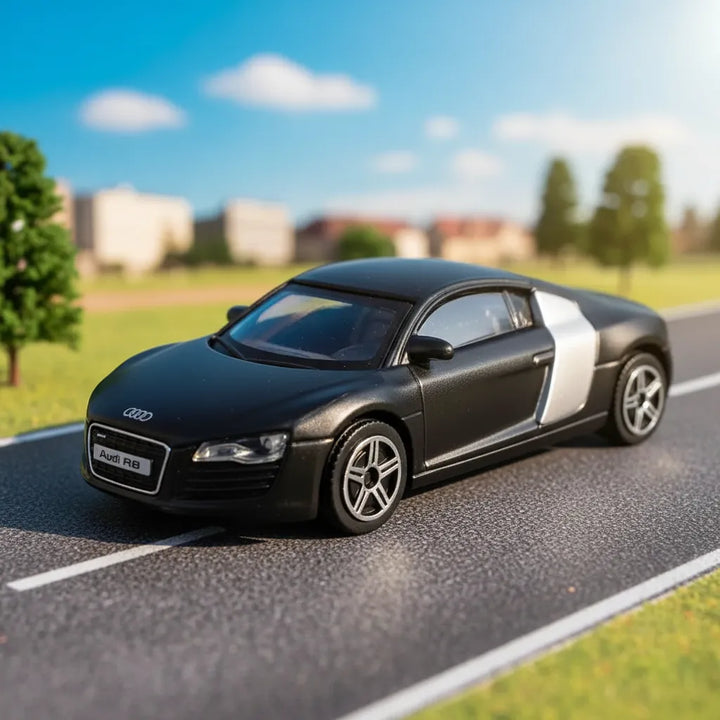 Carro Coleccionable A Escala 1/43  Audi R8 Negro Para Niños