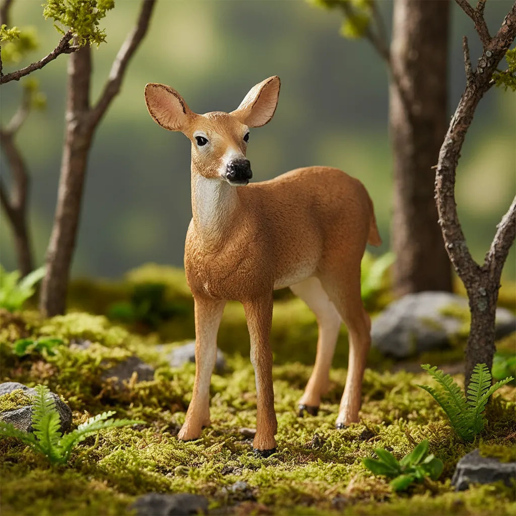 Figuras Ciervo  Hembra Pintada A Mano Schleich