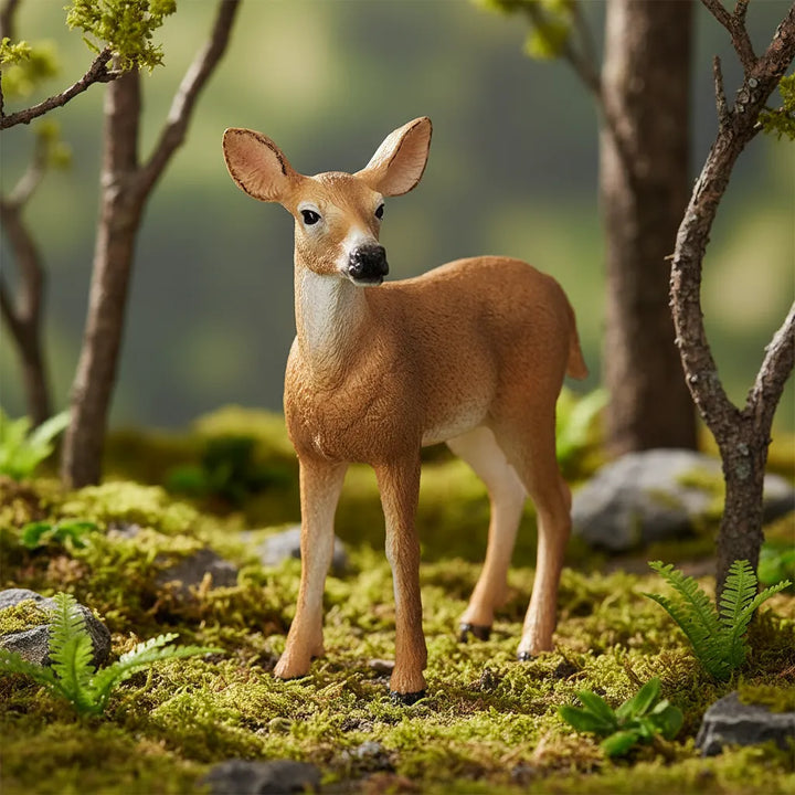 Figuras Ciervo  Hembra Pintada A Mano Schleich
