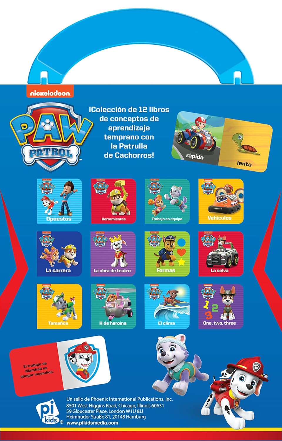 Libro Infantil educativo Paw Patrol 12 En 1 Para Niño
