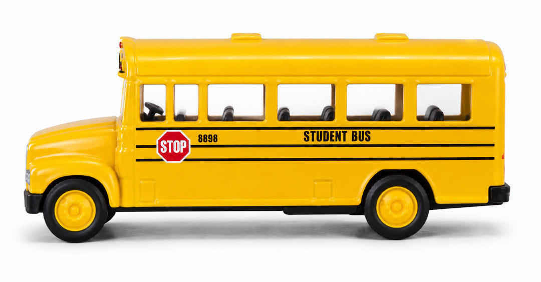 Carro Coleccionable A Escala 1/36 School Bus Amarillo