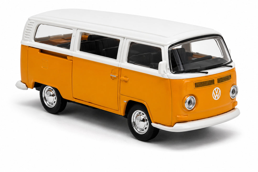 Carro Coleccionable 1:36 Volkswagen Type 2 Bus 1971 Naranja
