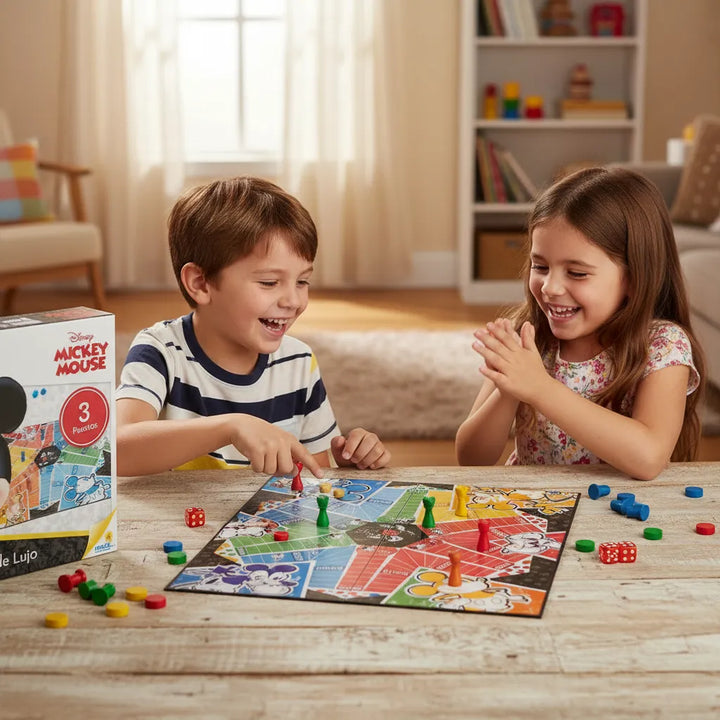 Juego De Mesa Parqués De Lujo Mickey Mouse