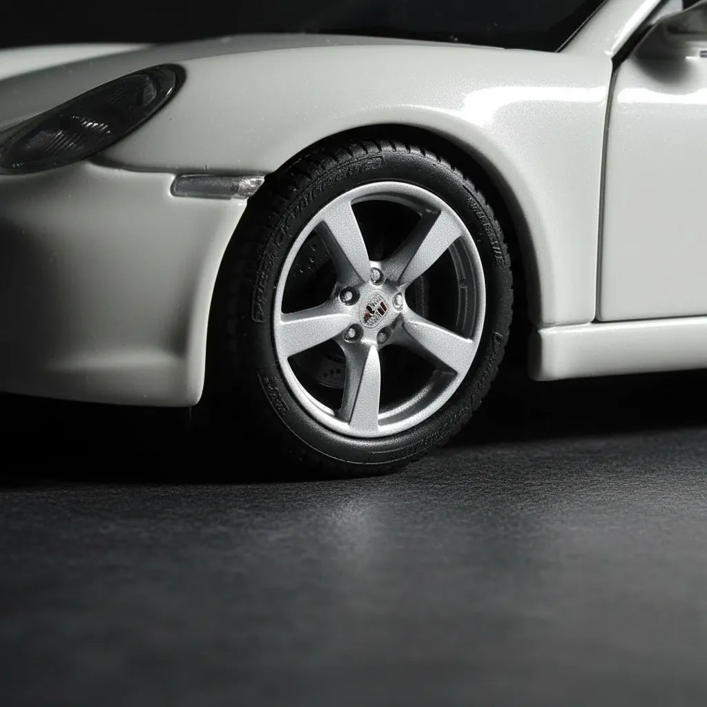 Carro Coleccionable Bburago 1:32 Porshe Cayman S Blanco