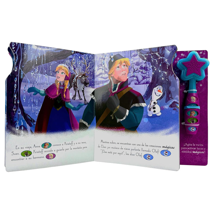 Libro Frozen Varita De Luces Y Sonidos Niños