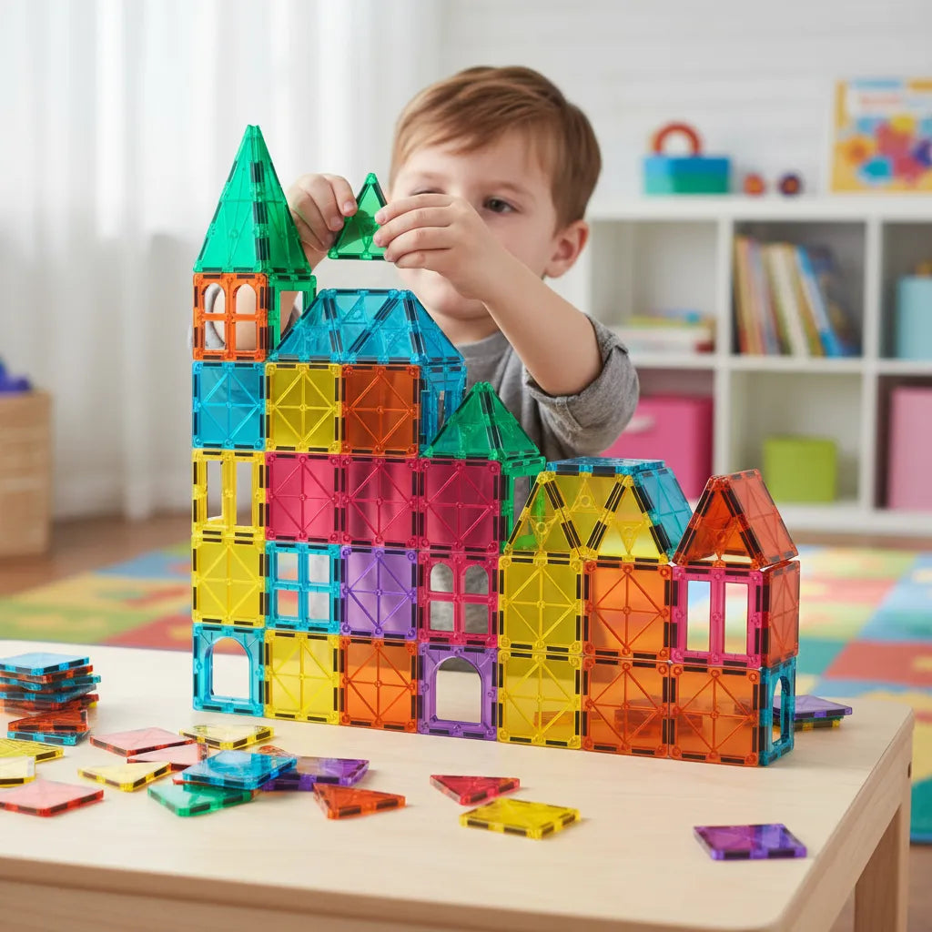 Juego bloques Magnética 70 Piezas Para Niños