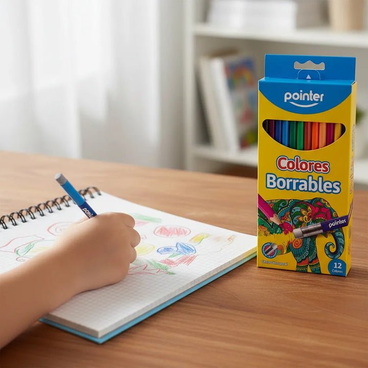 Caja De Colores Borrables Ninos