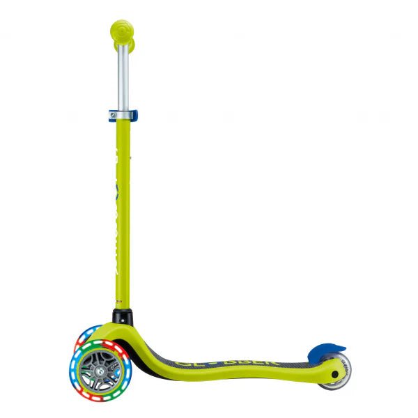 Patineta Primo Lights verde Luces Led Para Niños