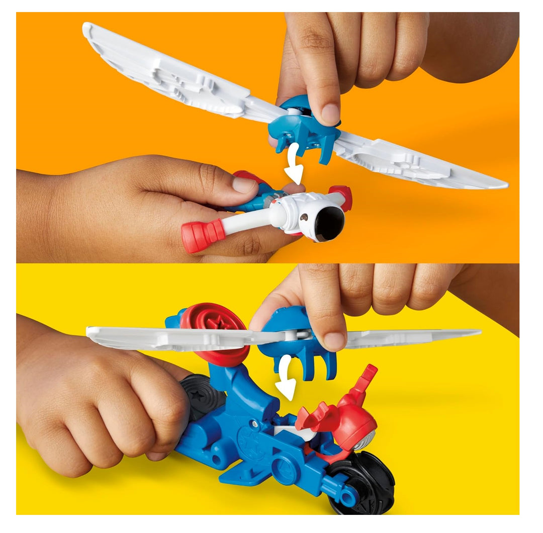Juguete Marvel Capitán América Moto Niños
