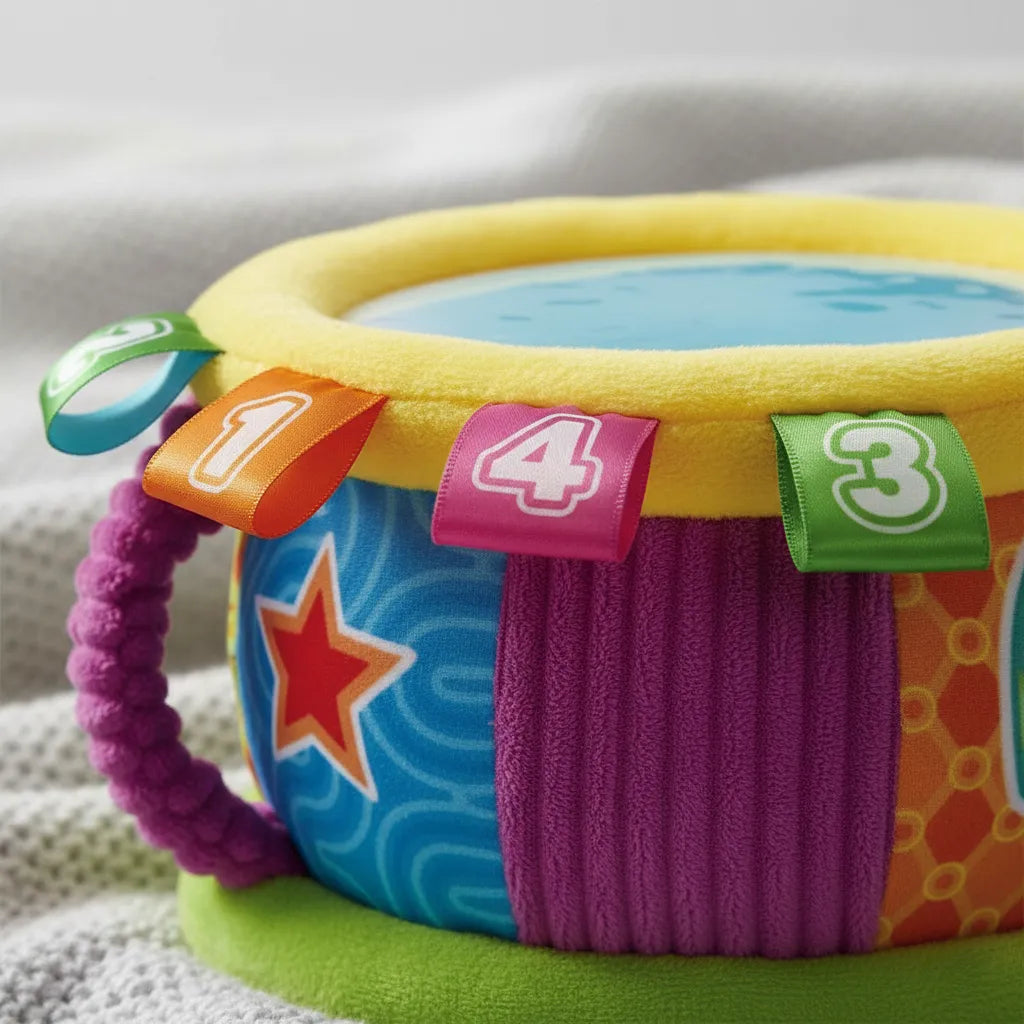 Juguete Tambor Bilingüe Luces Para Bebés