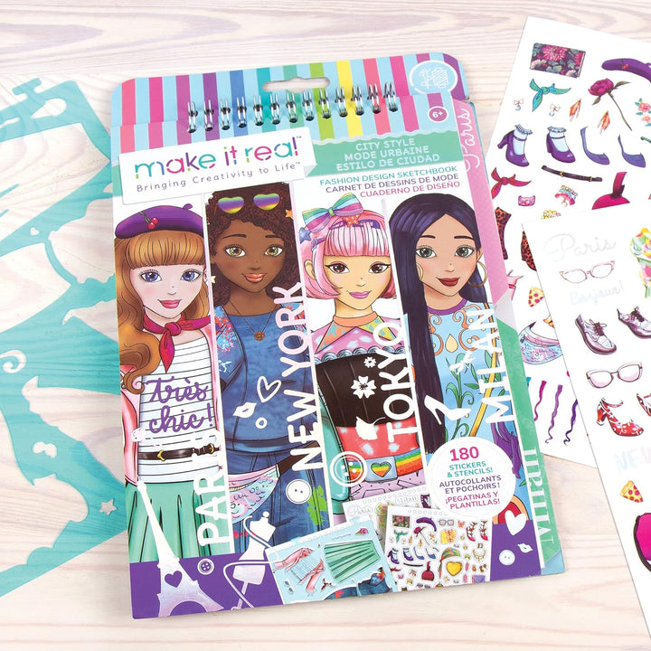 Juego Diseño De Moda Estilos Stickers Y Plantillas