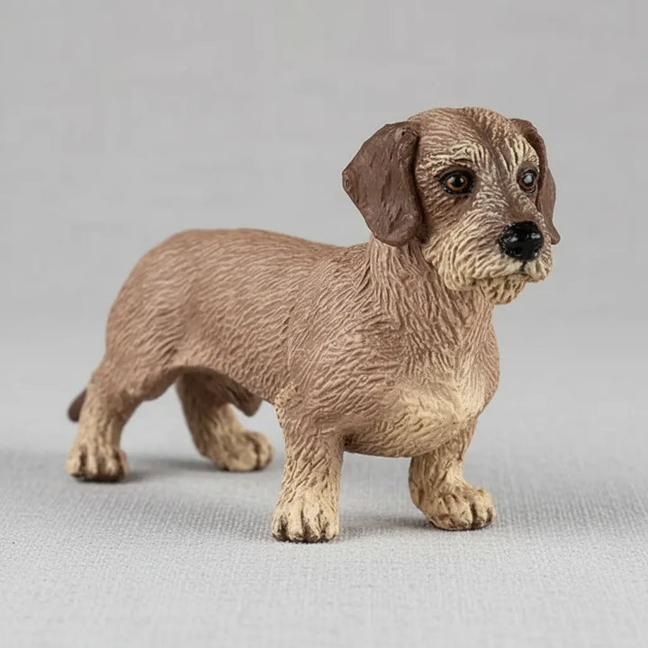 Figura Coleccionable Perro Salchicha Pintado A Mano Papo