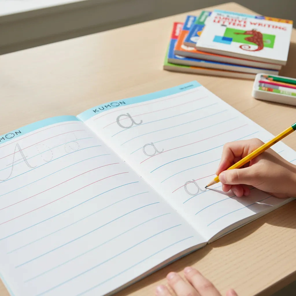 Libro Kumon Escritura Letras Cursivas para niños niñas