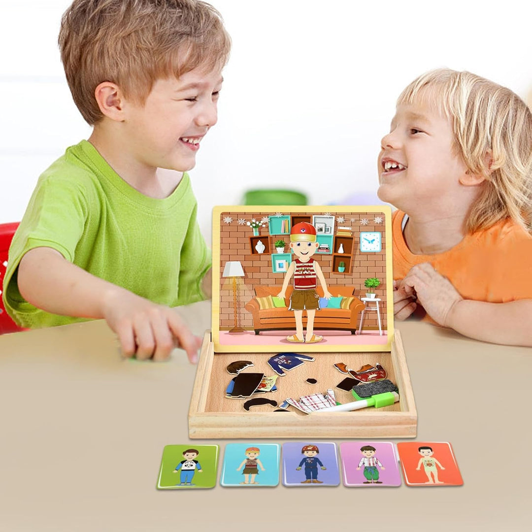 Juego Vistiendo Personajes Magnéticos Niños