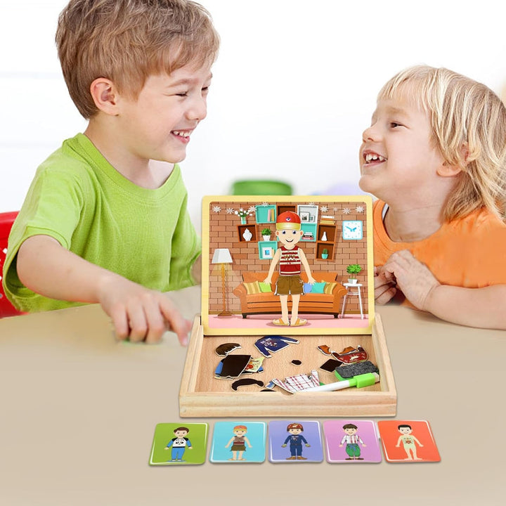 Juego Vistiendo Personajes Magnéticos Niños