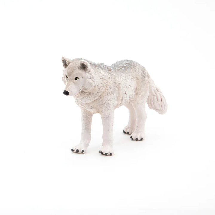 Figura Coleccionable Lobo Polar Pintados A Mano Papo