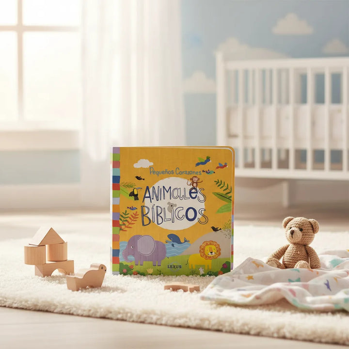 Libro Ilustrado Animales Bíblicos Pequeños Corazones Niños