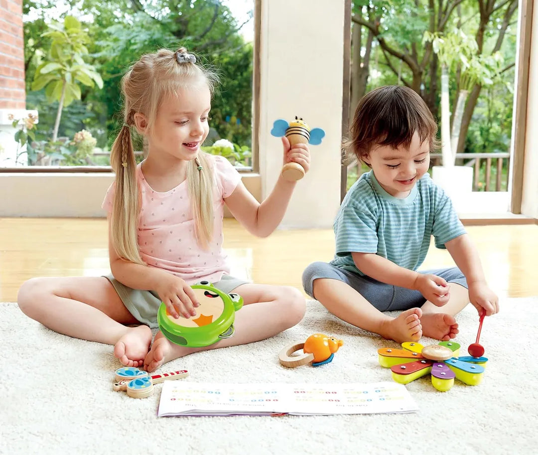 Juego Set Musical 5 En 1 En Madera Para Niños