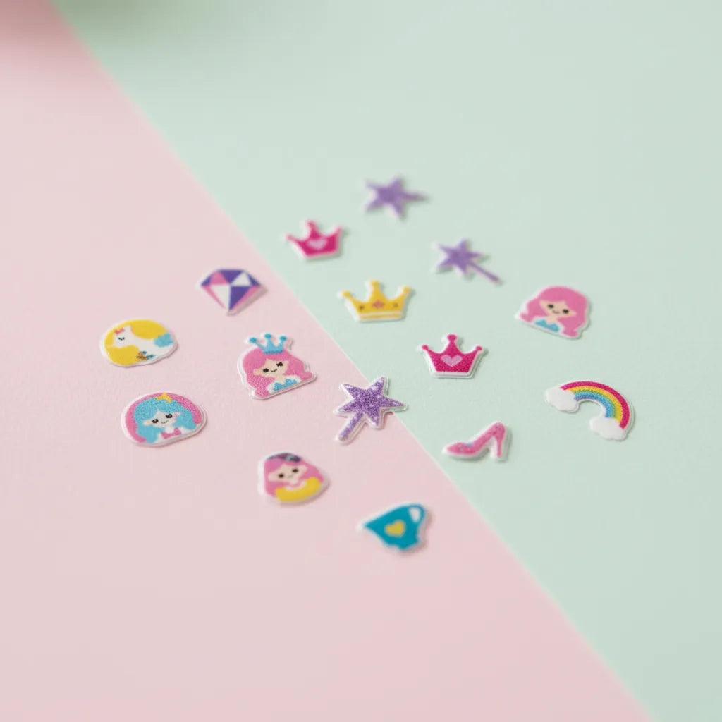 Set De Arte De Stickers Para Uñas Princesas