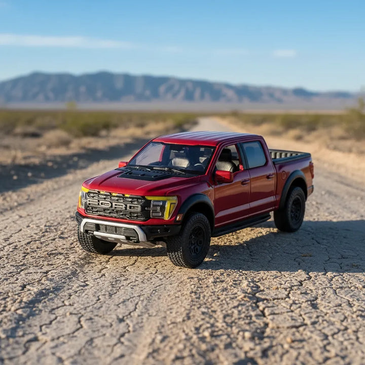 Carros Coleccionable A Escala 1:36 Ford F150 Raptor Rojo