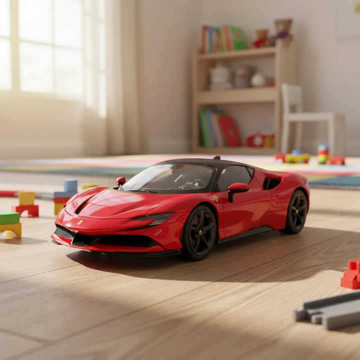 Carro A Escala Ferrari Sf90 Con Luces y Sonido