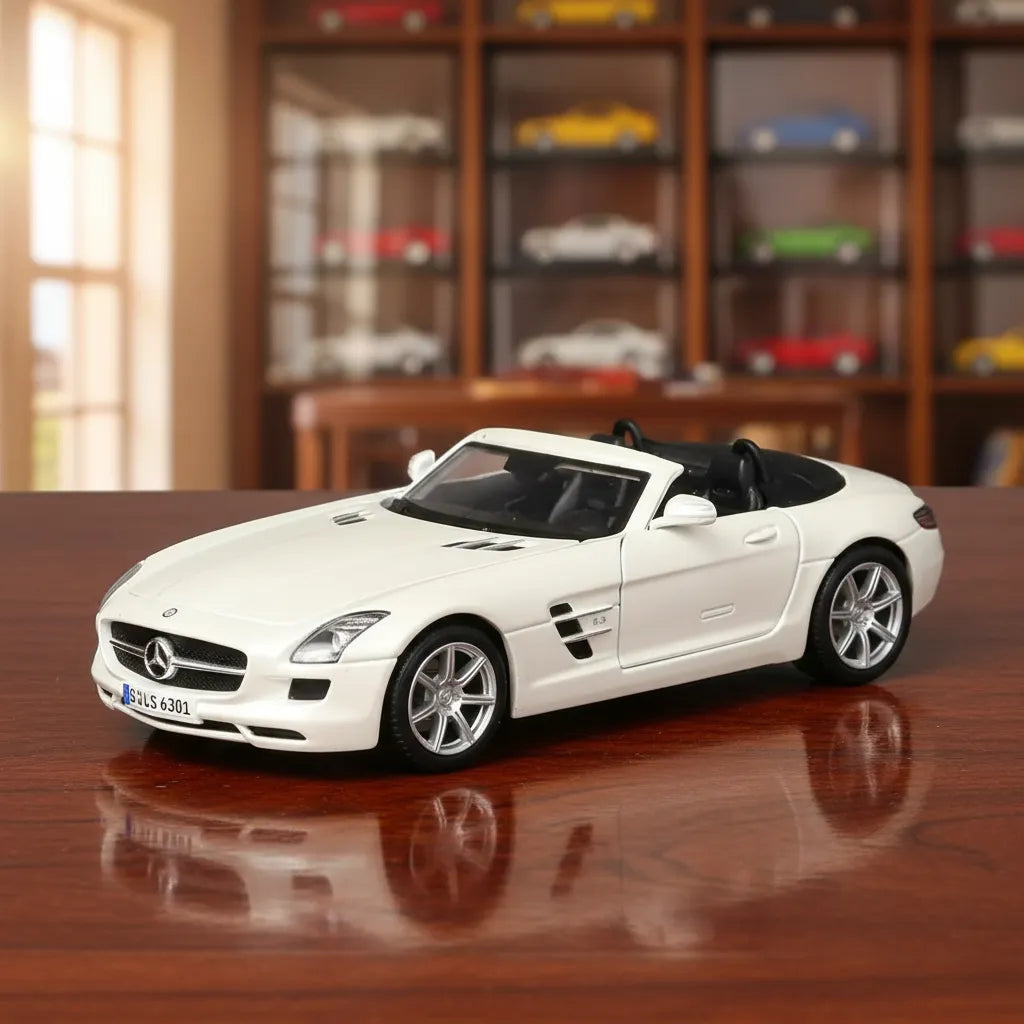 Carro A Escala 1:43 Mercedes- Benz Sls Amg Roadmaster Blanco