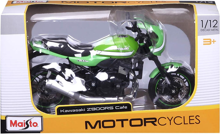 Moto Coleccionable 1/12 McKawasaki Z900rs Verde