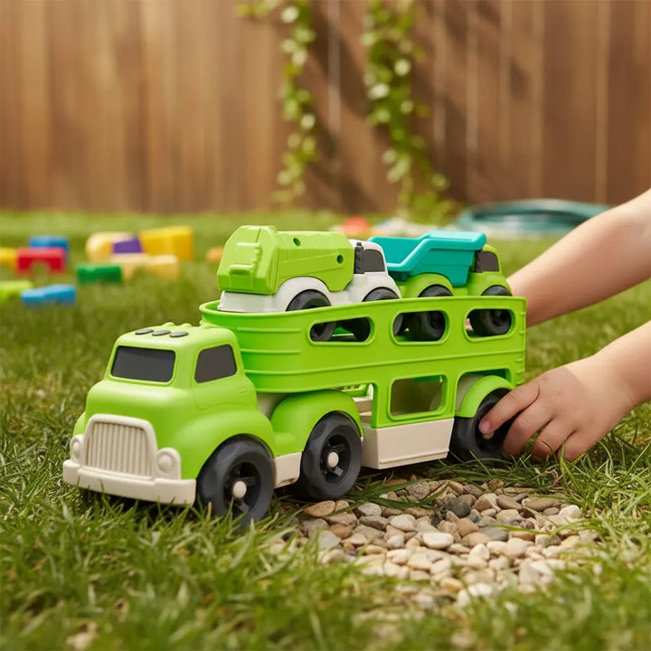 Juego Camión Urbano Con Dos Coches Para Niños