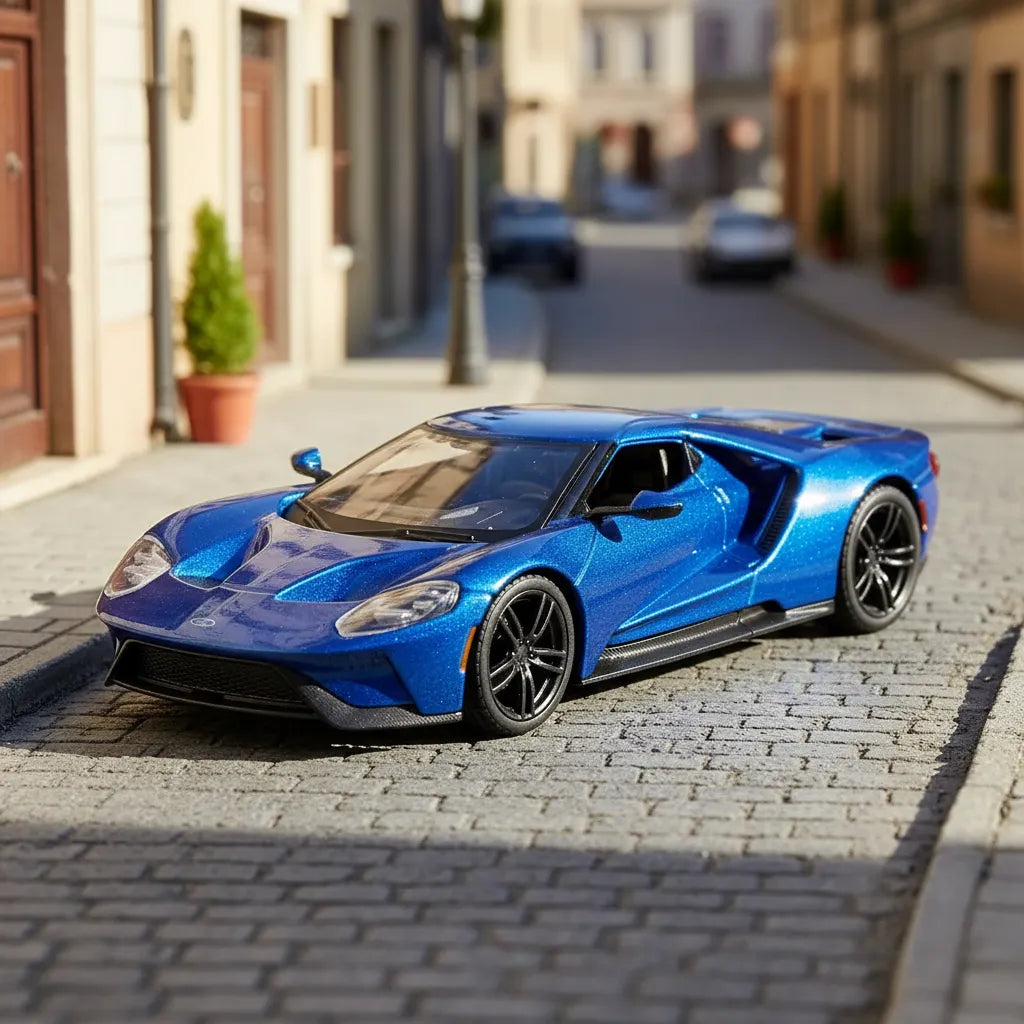 Carro A Escala 1/32 Coleccionable Bburago Ford Ft Azul