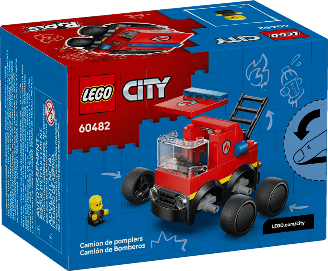 Juego Construcción Camión De Bomberos 67 Piezas Niños