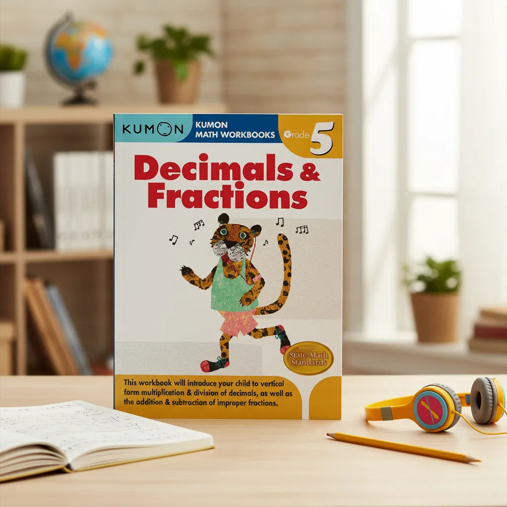 Libro Kumon Decimales Y Fracciones Quinto Grado En Ingles