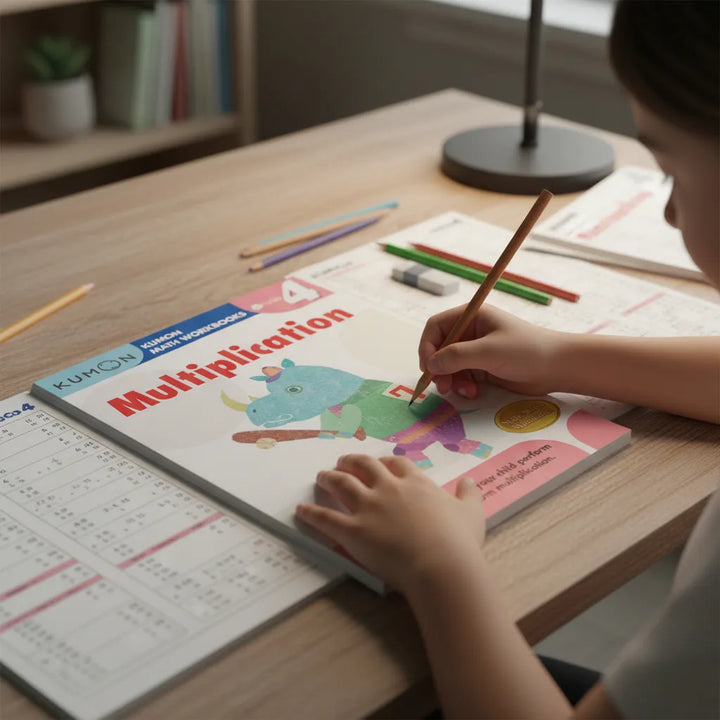 Libro Kumon Multiplication grade 4 Para Niños