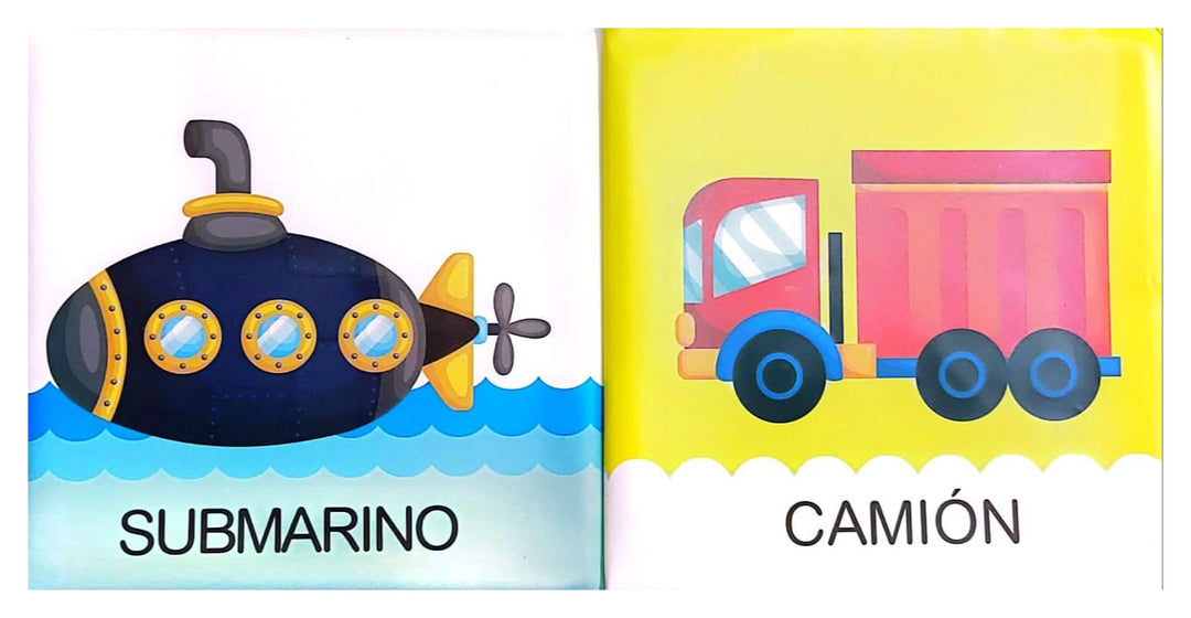 Libro Infantil para el Baño Transportes Para Niños