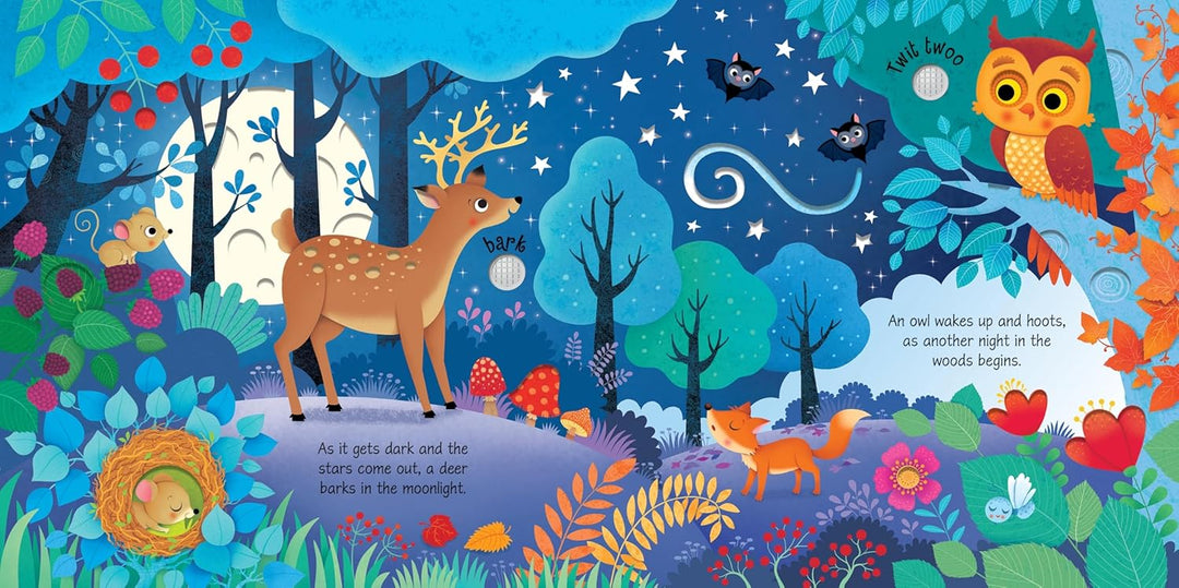 Libro Didáctico Con Sonidos Animales Del Bosque Para Niños
