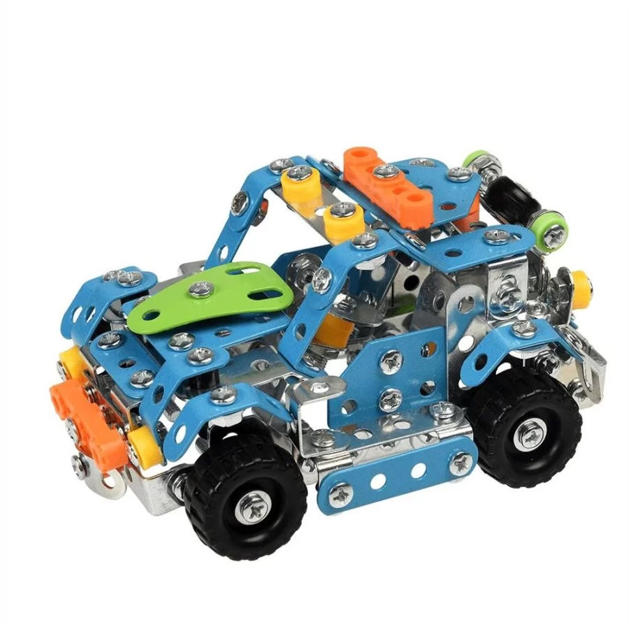 Juego  Construcción 2 En 1 Metalico 356 Piezas Niños