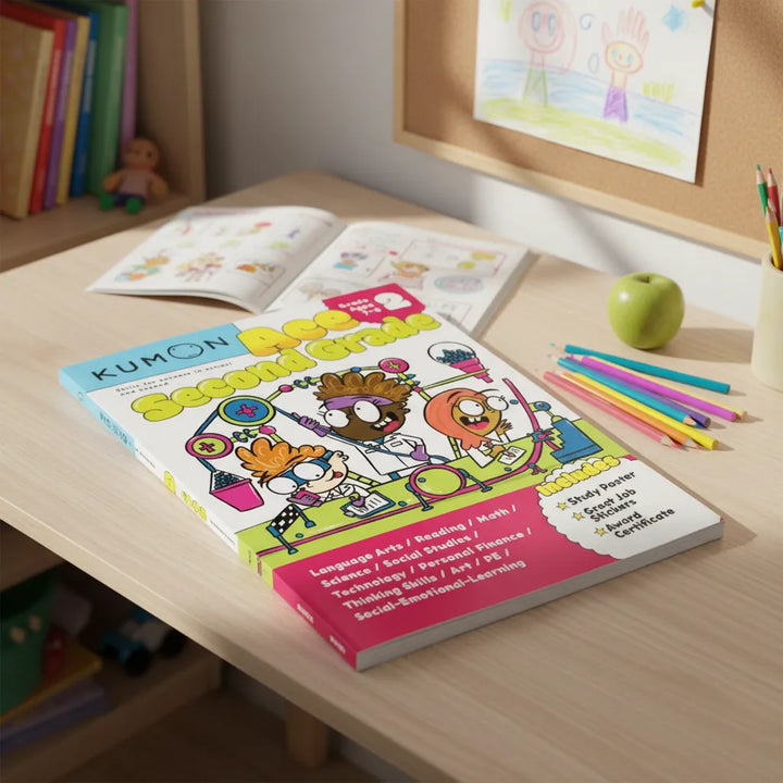 Libro Didáctico Kumon Ace Segundo Grado Para Niños