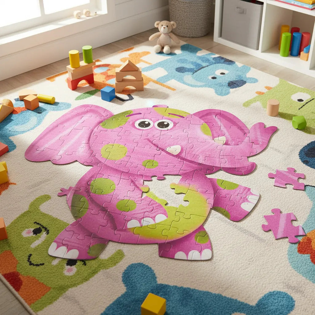 Rompecabezas Jumbo Elefante 48 Piezas Para Niños