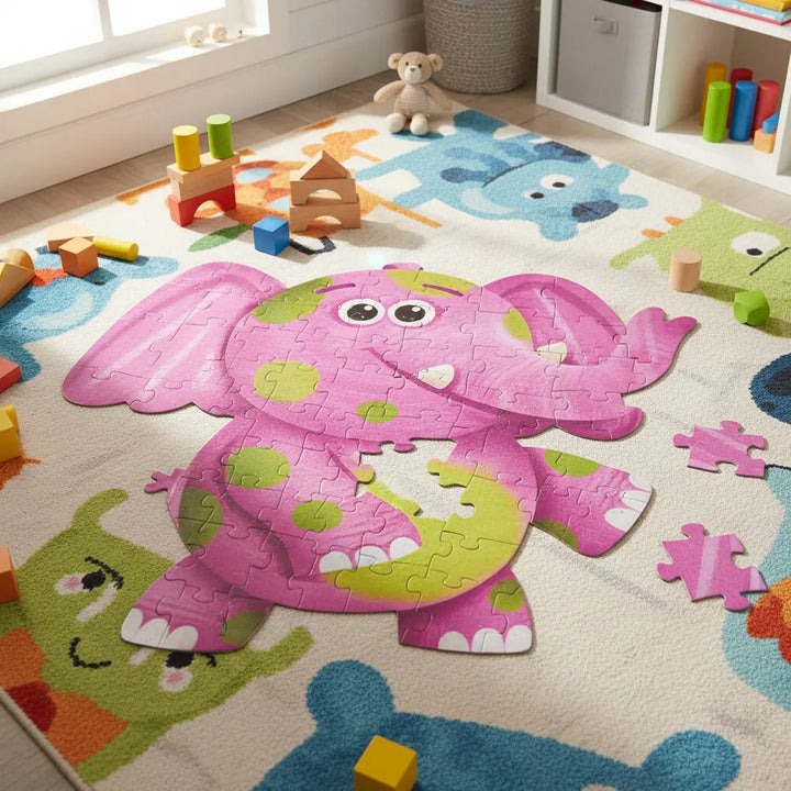 Rompecabezas Jumbo Elefante 48 Piezas Para Niños