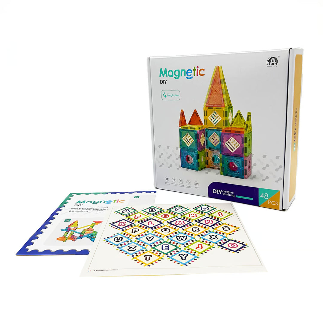 Juego Construcción Bloques Magnéticos 48 Piezas