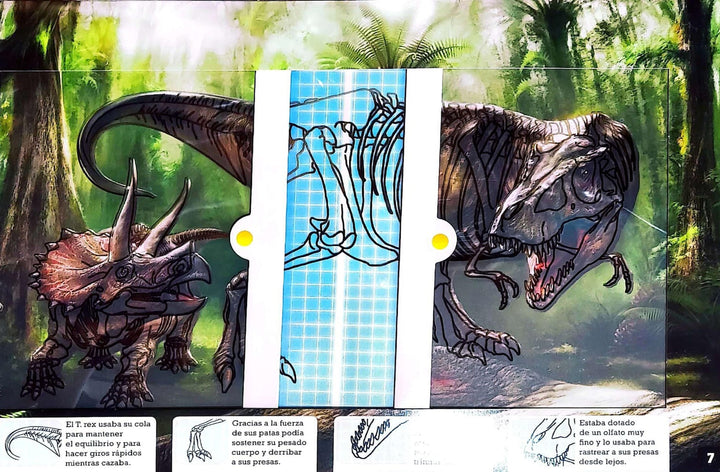 Libro Interactivo Scanorama Dinosaurios Niños