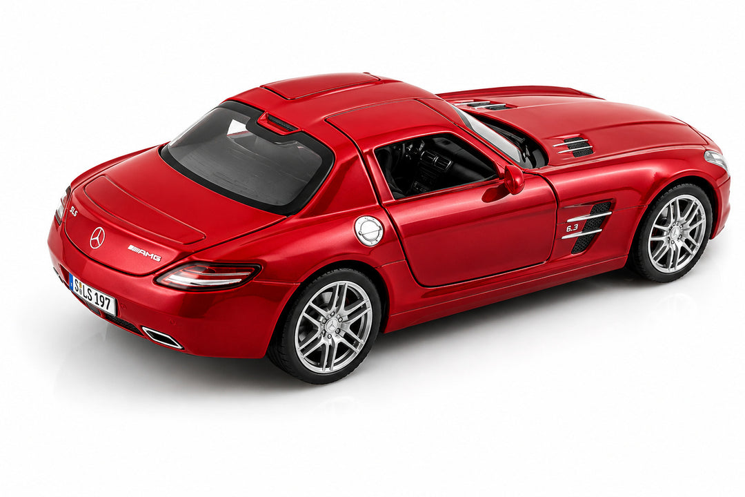 Carro Coleccionable A Escala 1/36 Mercedes Benz Sls Amg Rojo