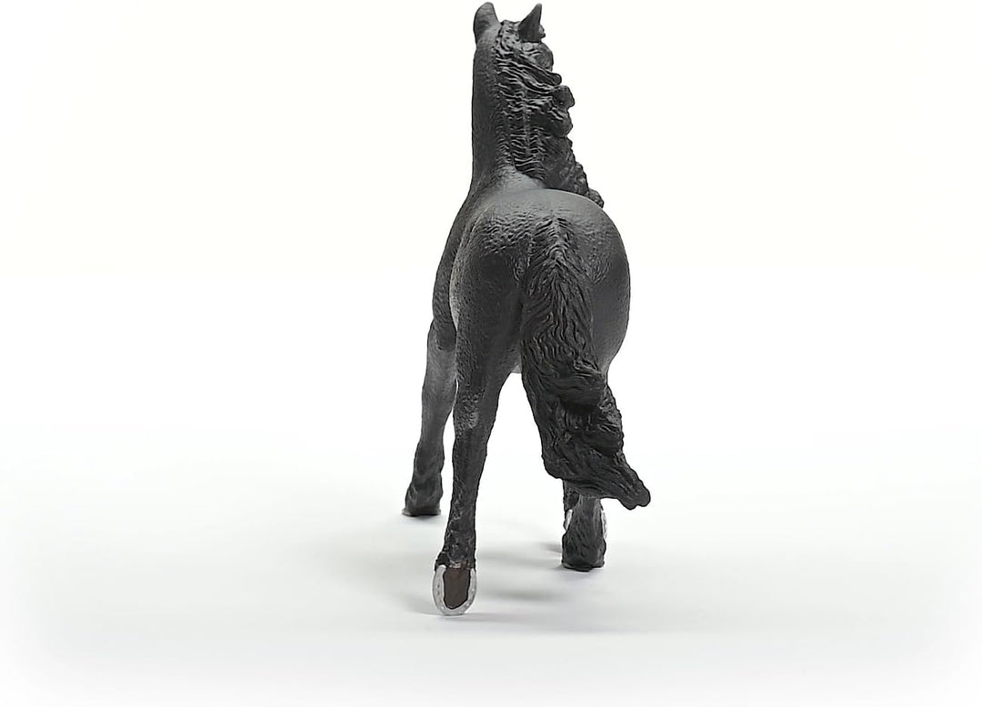 Figura Animales Semental Frisón Pintada A Mano