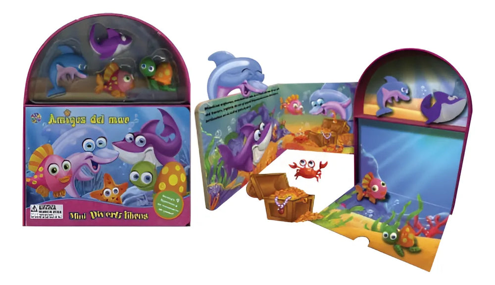 Libro y Juego 2 En 1 Animales Del Mar