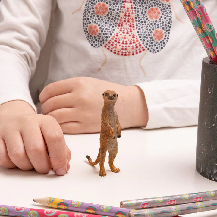 Figura Coleccionable Suricato Pintado A Mano Papo Para Niños