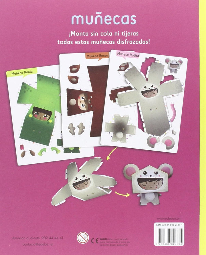 Libro Infantil Crea Muñecas De Papel Para Niñas
