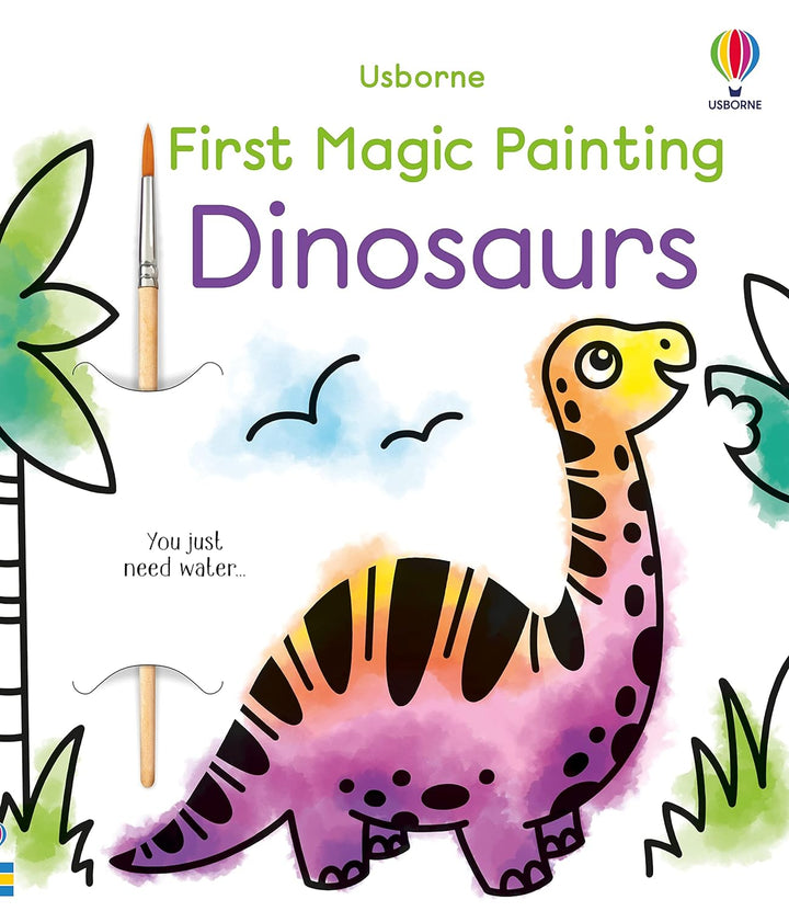 Libro Infantil dinosaurios Pinta Con Agua Niños