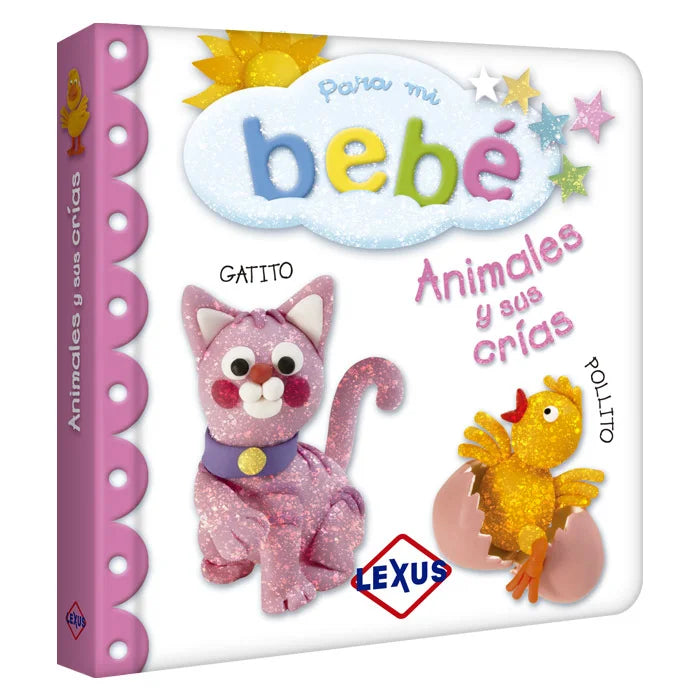 Libro Animales Y Sus Crías Escarchado Para Bebés