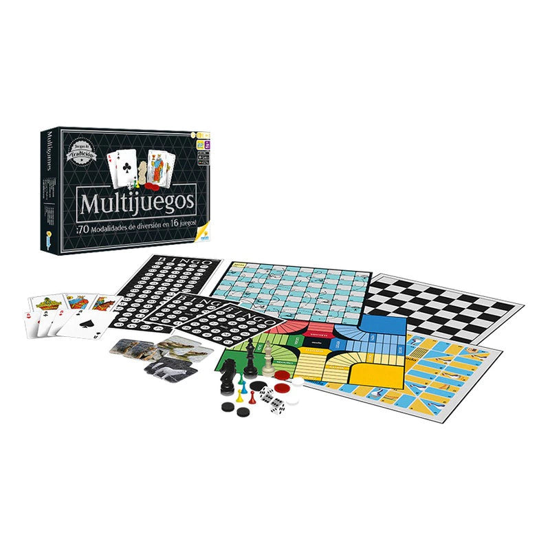 Juego De Mesa Multijuegos 16 Juegos Para Niños Familiar